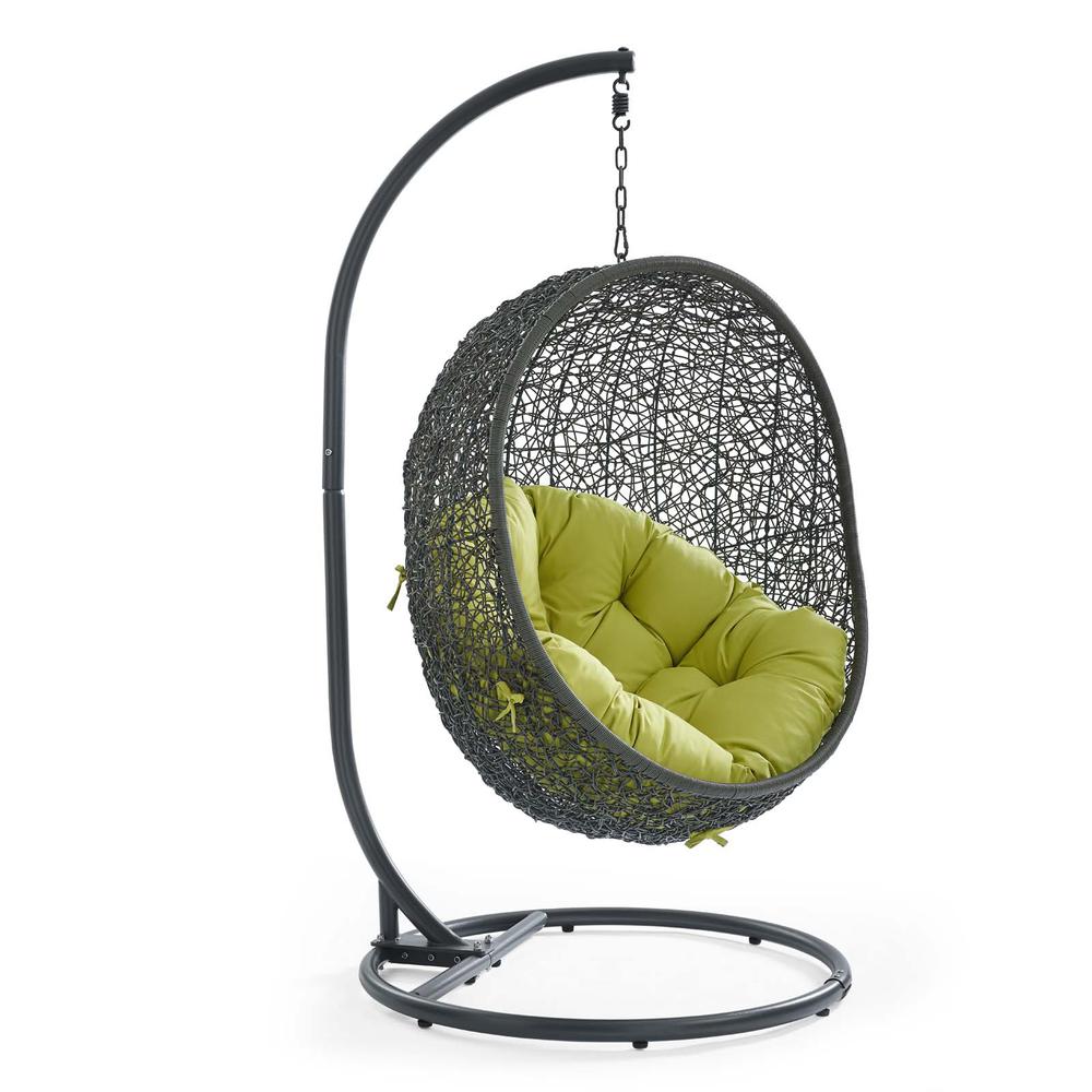 Hide Outdoor Patio Swing Chair With Stand. Picture 1