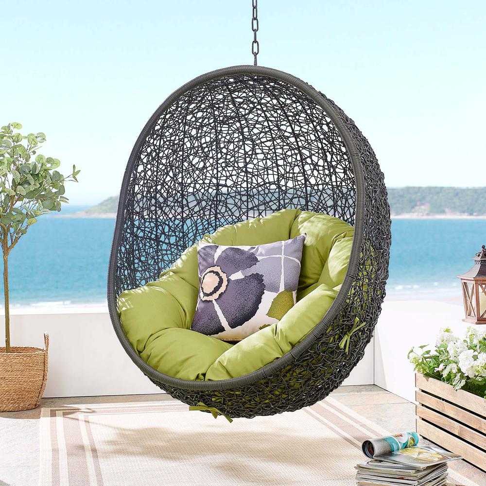 Hide Outdoor Patio Swing Chair With Stand. Picture 7