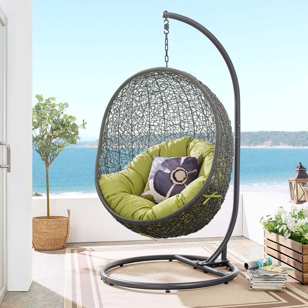 Hide Outdoor Patio Swing Chair With Stand. Picture 8