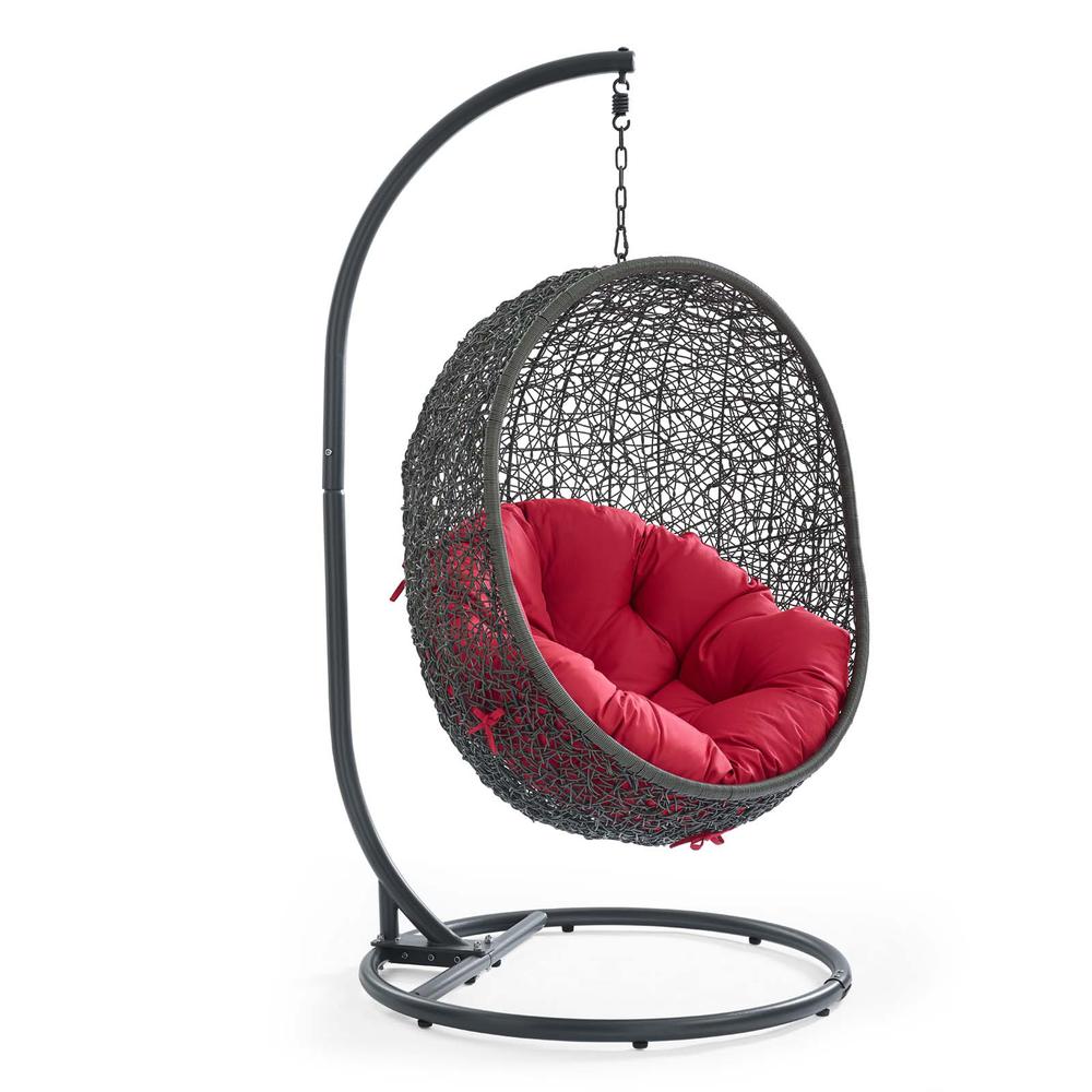 Hide Outdoor Patio Swing Chair With Stand. Picture 2