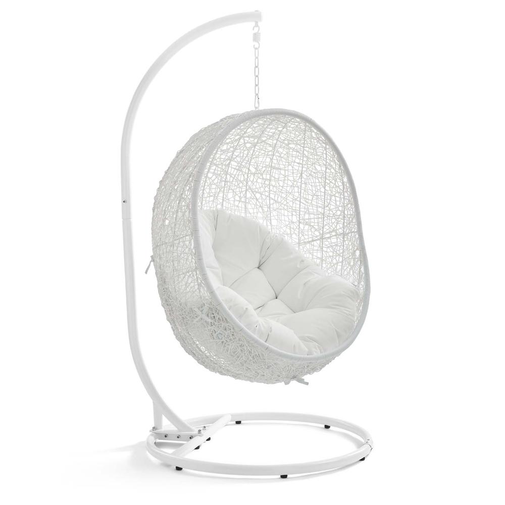 Hide Outdoor Patio Swing Chair With Stand. Picture 1