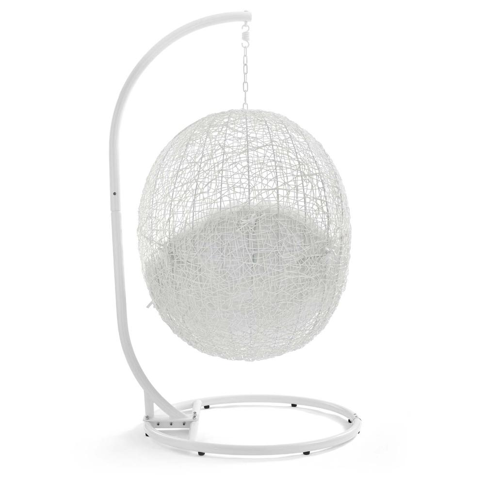 Hide Outdoor Patio Swing Chair With Stand. Picture 3