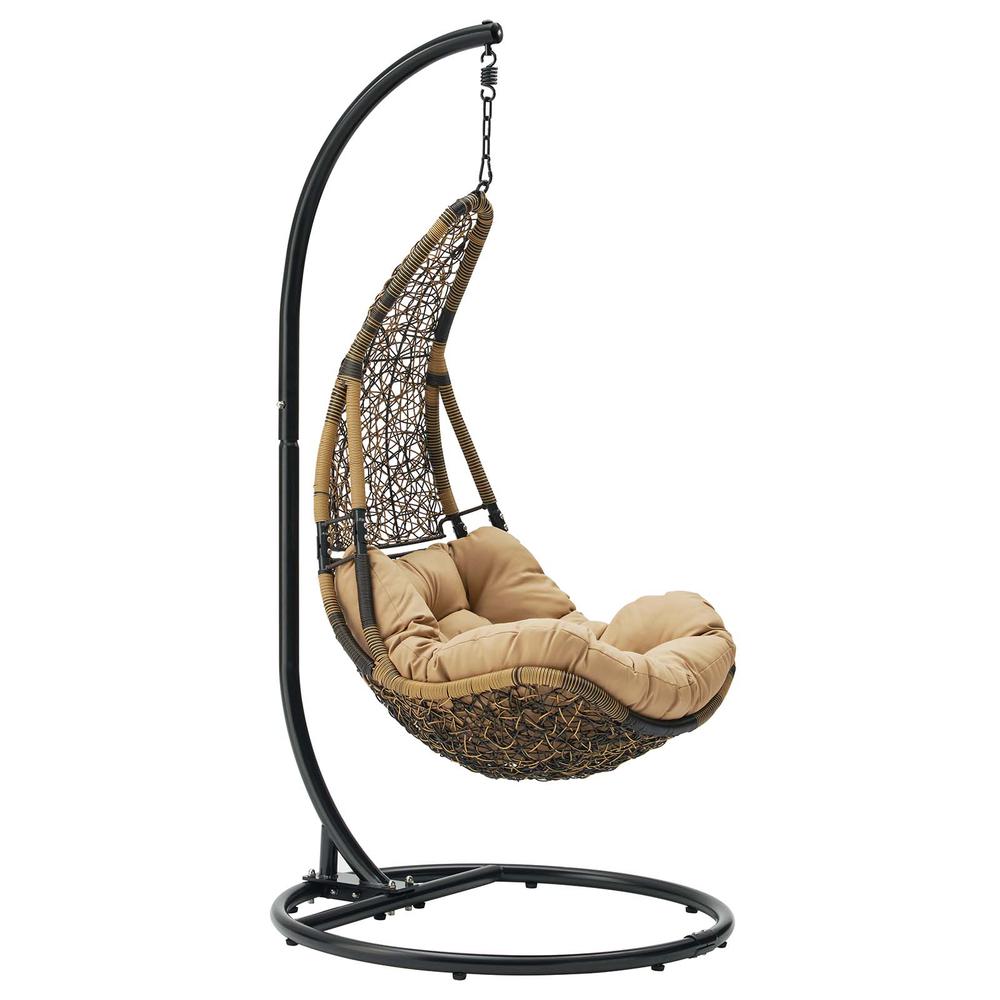 Abate Outdoor Patio Swing Chair With Stand. Picture 2