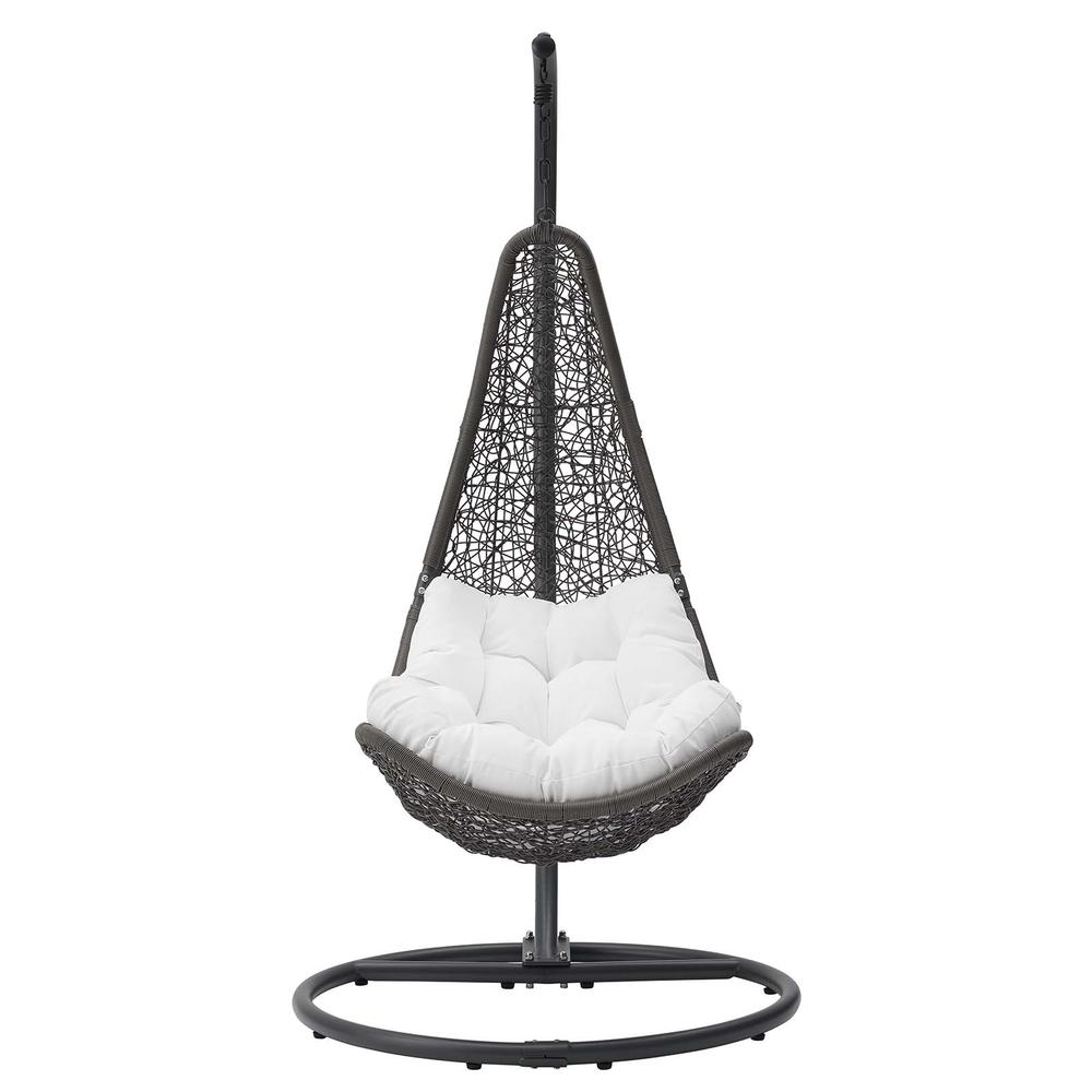 Abate Wicker Rattan Outdoor Patio Swing Chair. Picture 4
