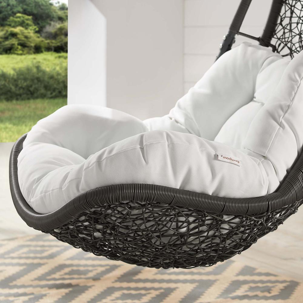 Abate Wicker Rattan Outdoor Patio Swing Chair. Picture 6