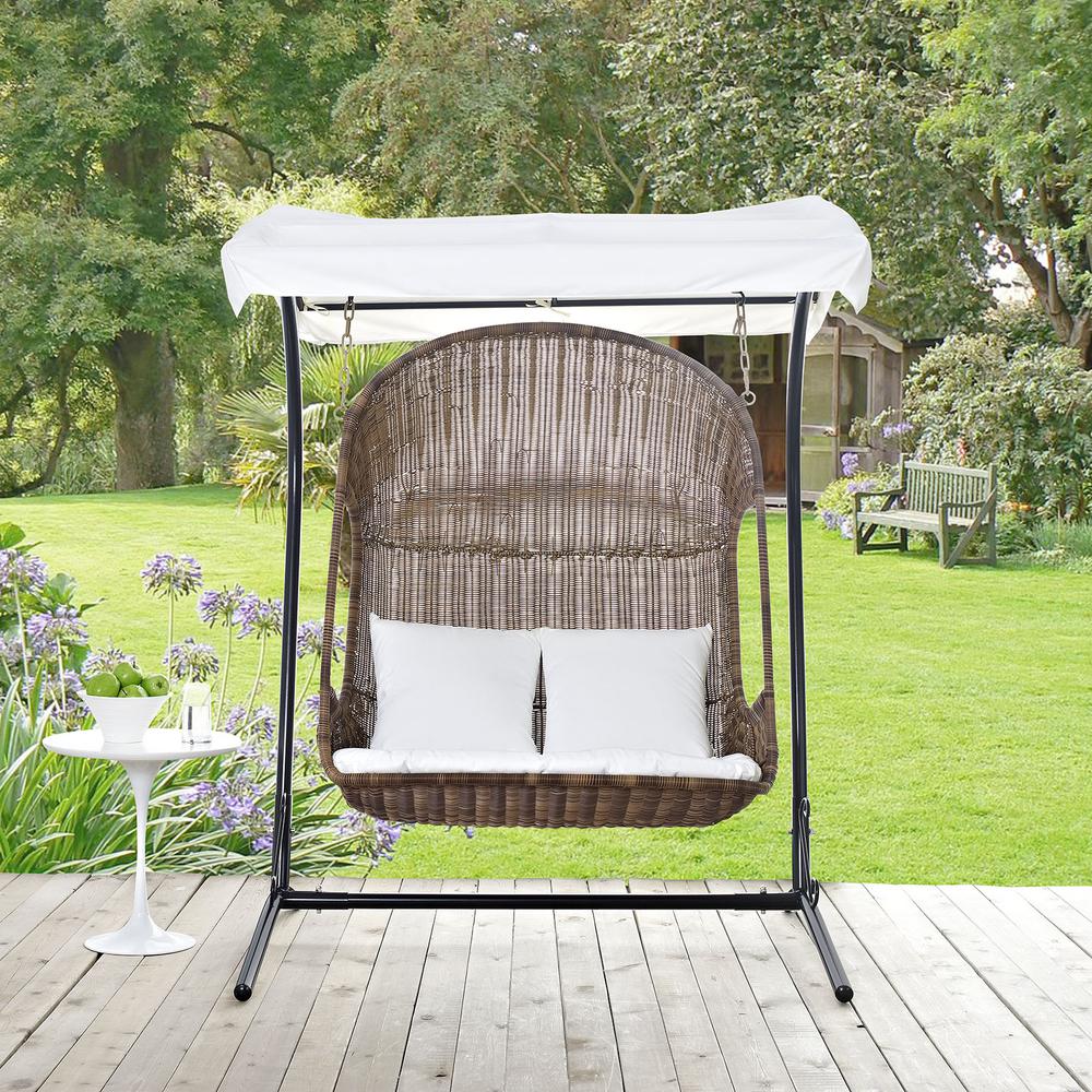 Vantage Outdoor Patio Swing Chair With Stand. Picture 4