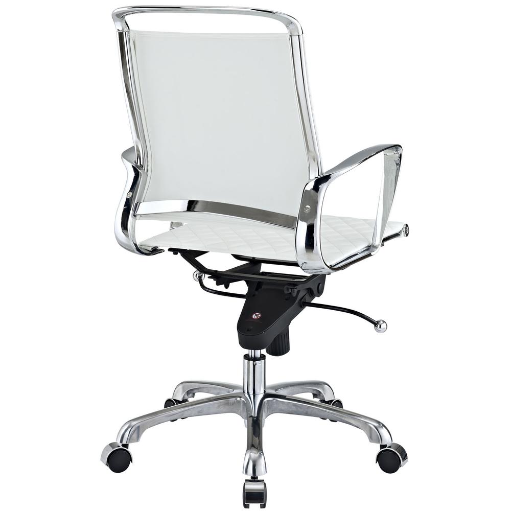 Vibe Mid Back Leather Office Chair. Picture 4