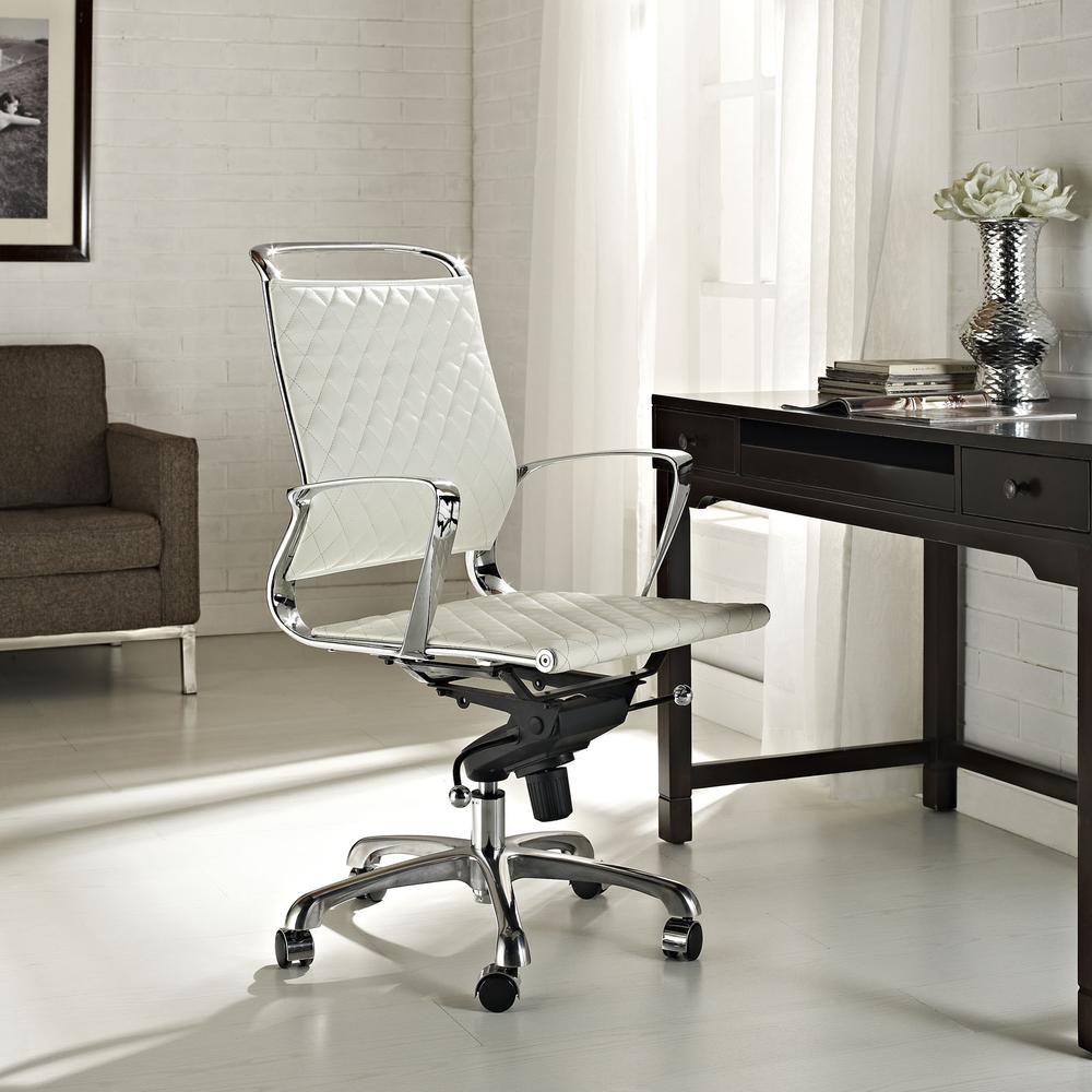 Vibe Mid Back Leather Office Chair. Picture 5