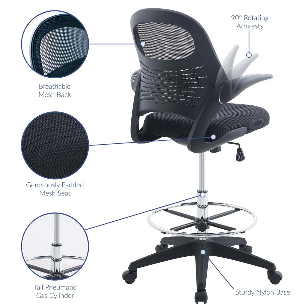 Stealth Drafting Chair. Picture 4