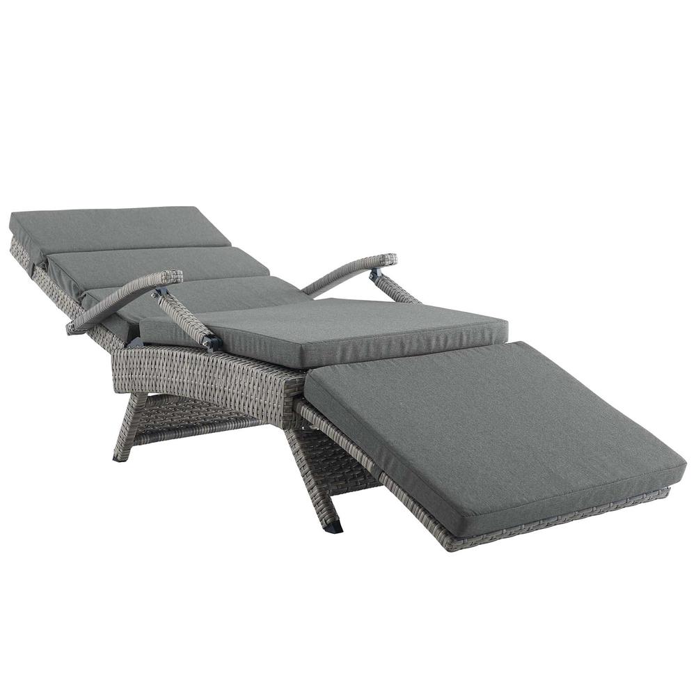 Envisage Chaise Outdoor Patio Wicker Rattan Lounge Chair. Picture 5