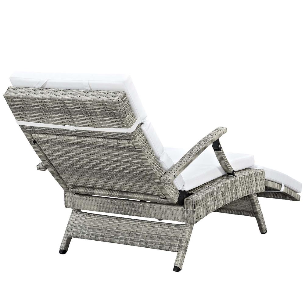 Envisage Chaise Outdoor Patio Wicker Rattan Lounge Chair. Picture 8