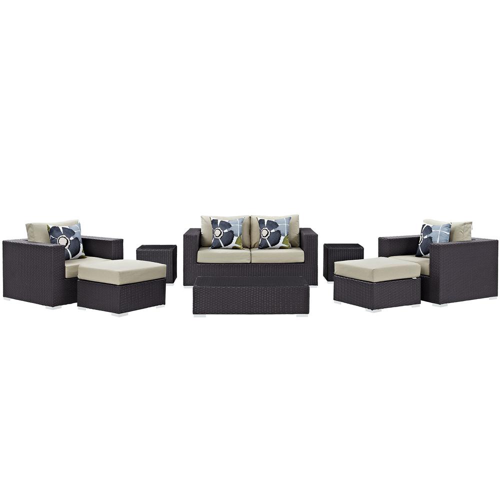 Convene 8 Piece Outdoor Patio Sofa Set. Picture 1