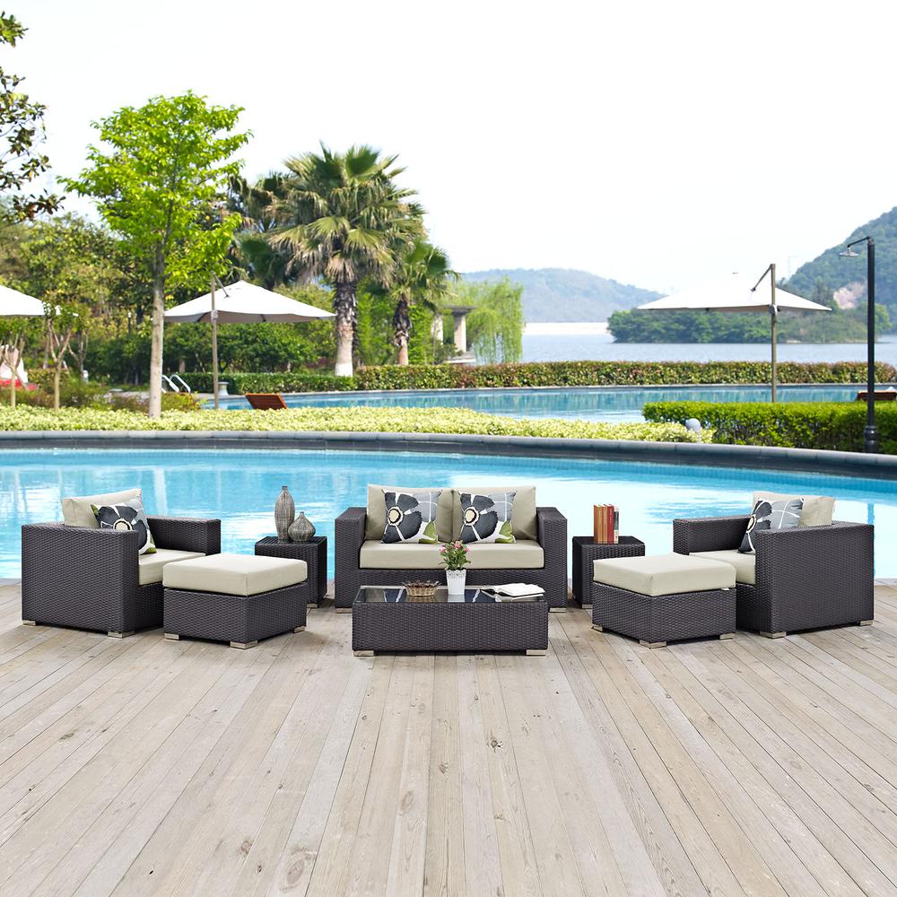 Convene 8 Piece Outdoor Patio Sofa Set. Picture 7