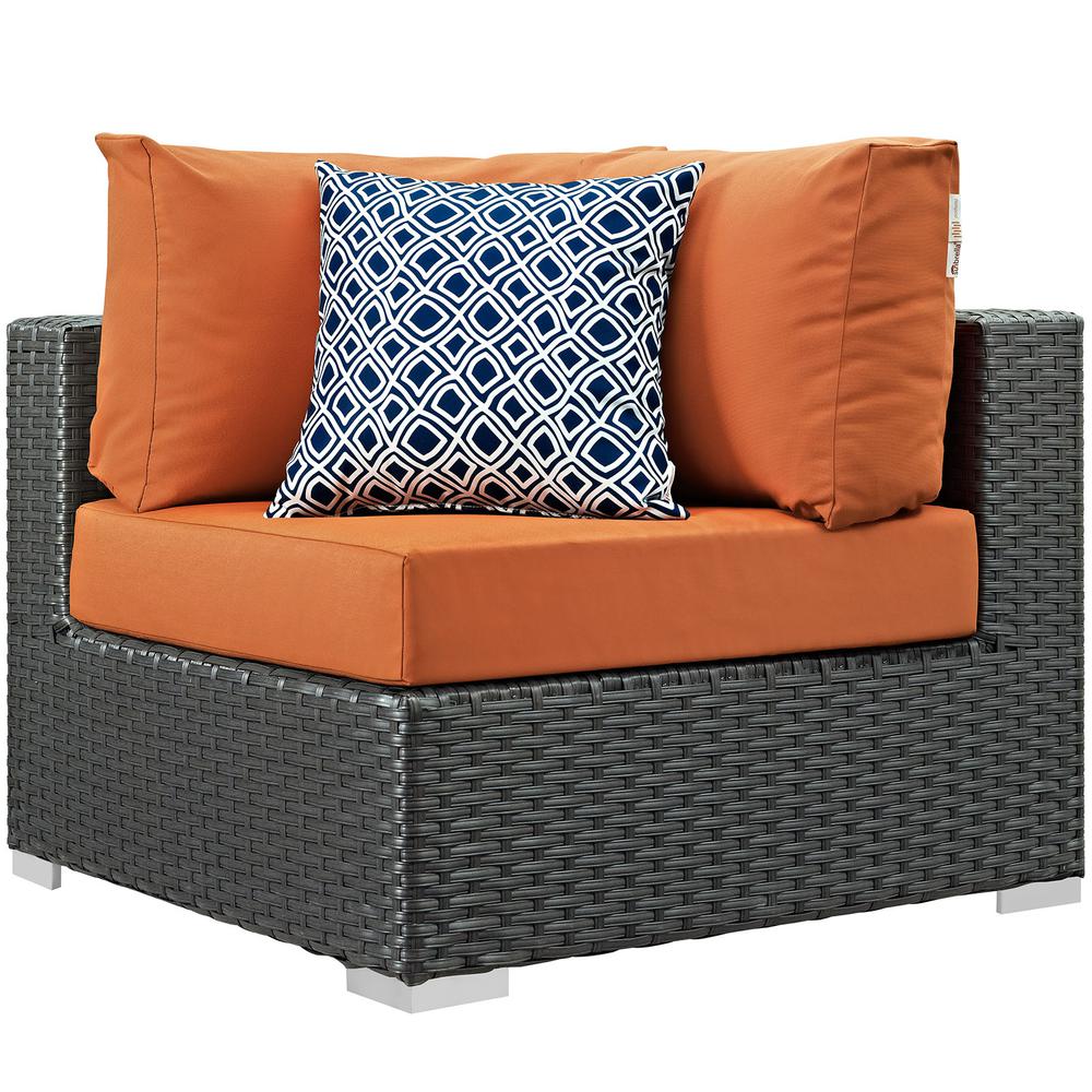 Sojourn 5 Piece Outdoor Patio Sunbrella® Sectional Set. Picture 3