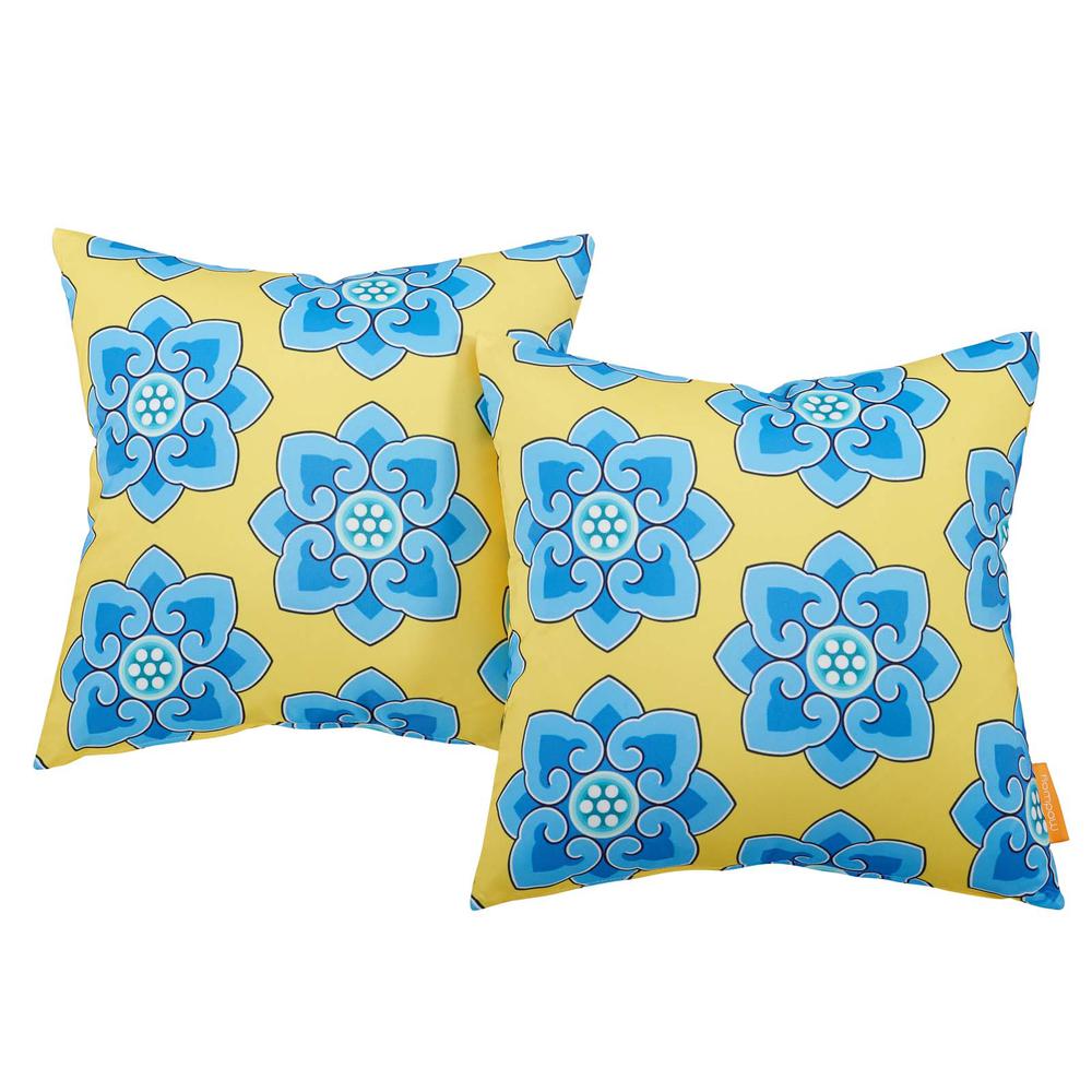 Modway Two Piece Outdoor Patio Pillow Set. Picture 1
