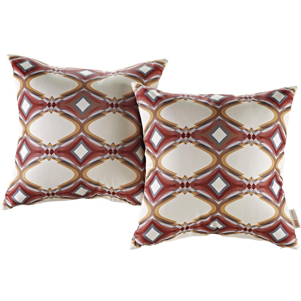 Modway Two Piece Outdoor Patio Pillow Set. Picture 1