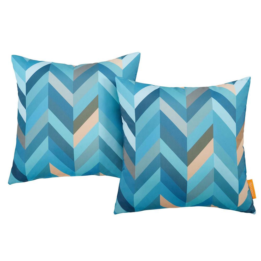 Modway Two Piece Outdoor Patio Pillow Set - Wave EEI-2401-WAV. The main picture.