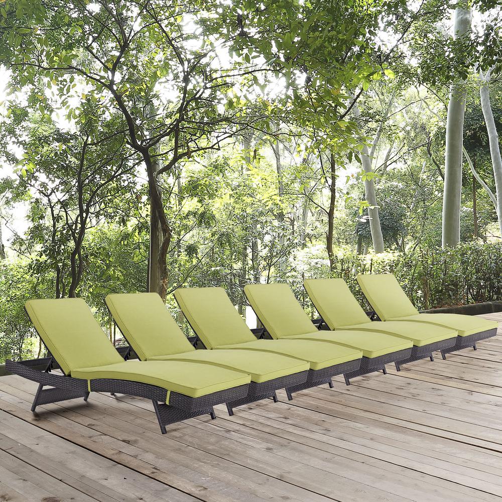 Convene Chaise Outdoor Patio Set of 6. Picture 6