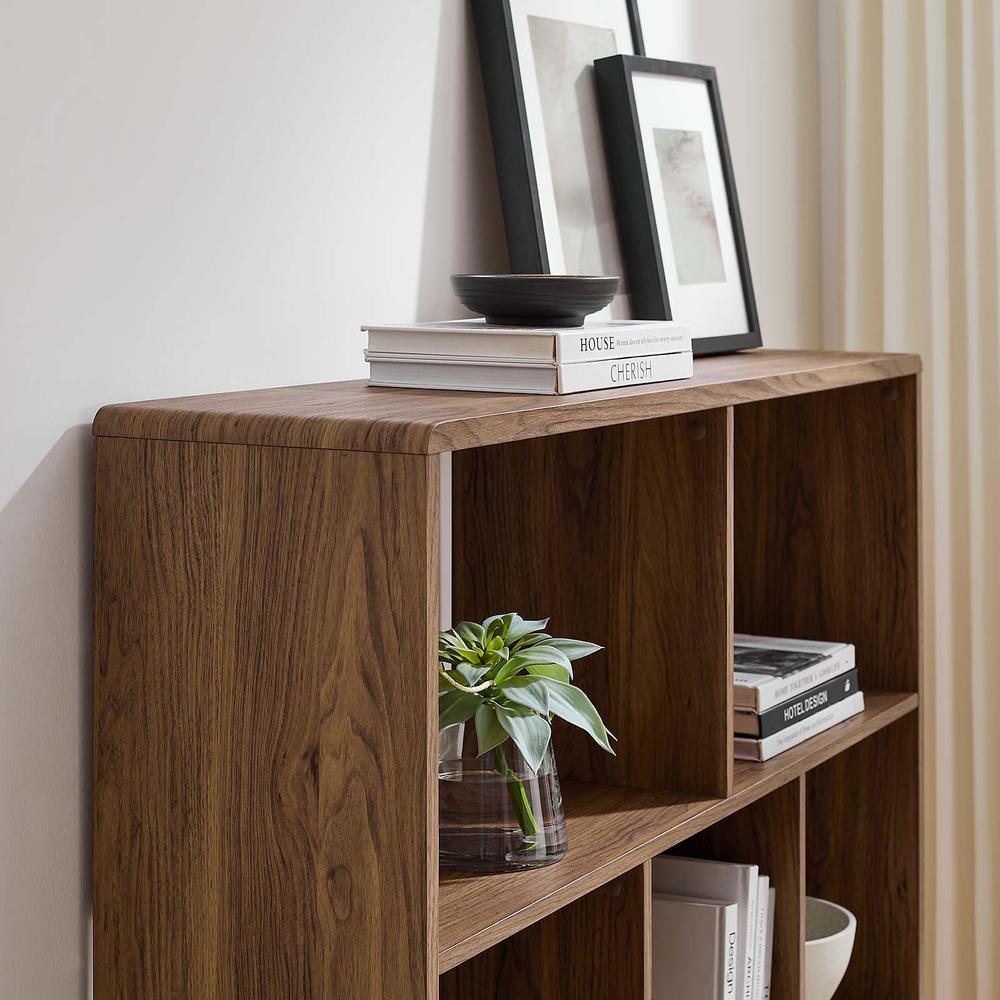 Transmit 7 Shelf Wood Grain Bookcase. Picture 8