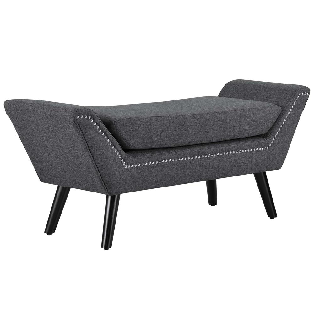 Gambol Upholstered Fabric Bench. Picture 1