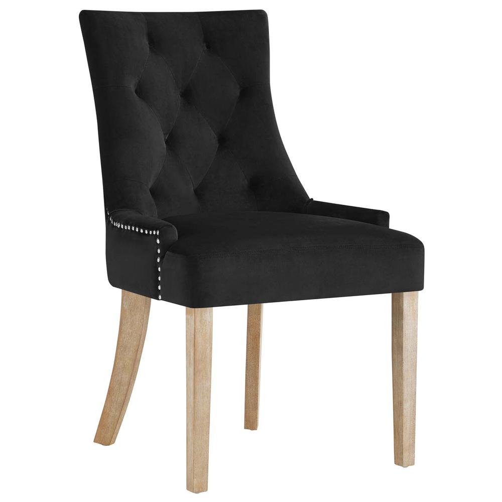 Pose Performance Velvet Dining Chair. Picture 1