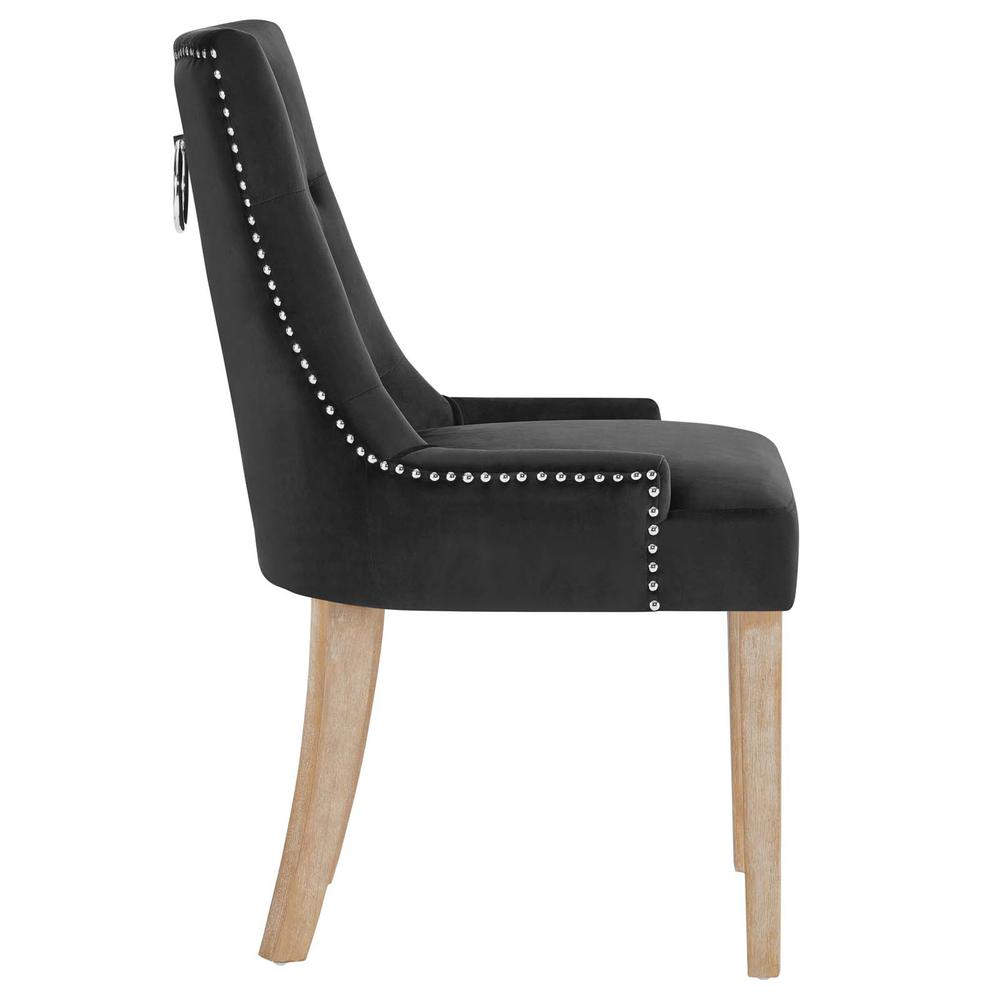 Pose Performance Velvet Dining Chair. Picture 2