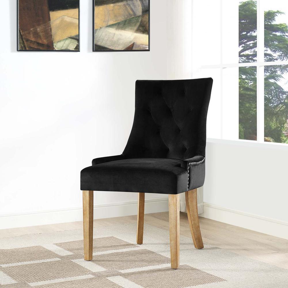 Pose Performance Velvet Dining Chair. Picture 5