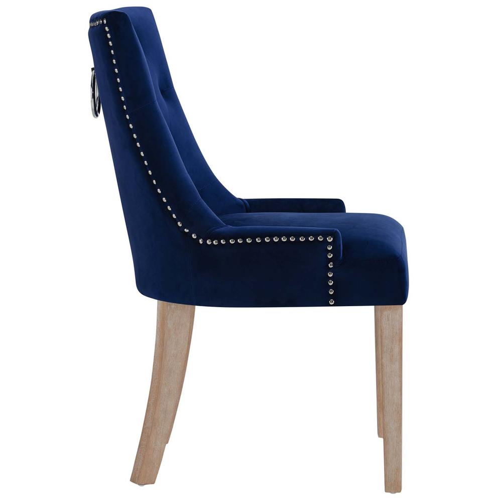 Pose Performance Velvet Dining Chair. Picture 2