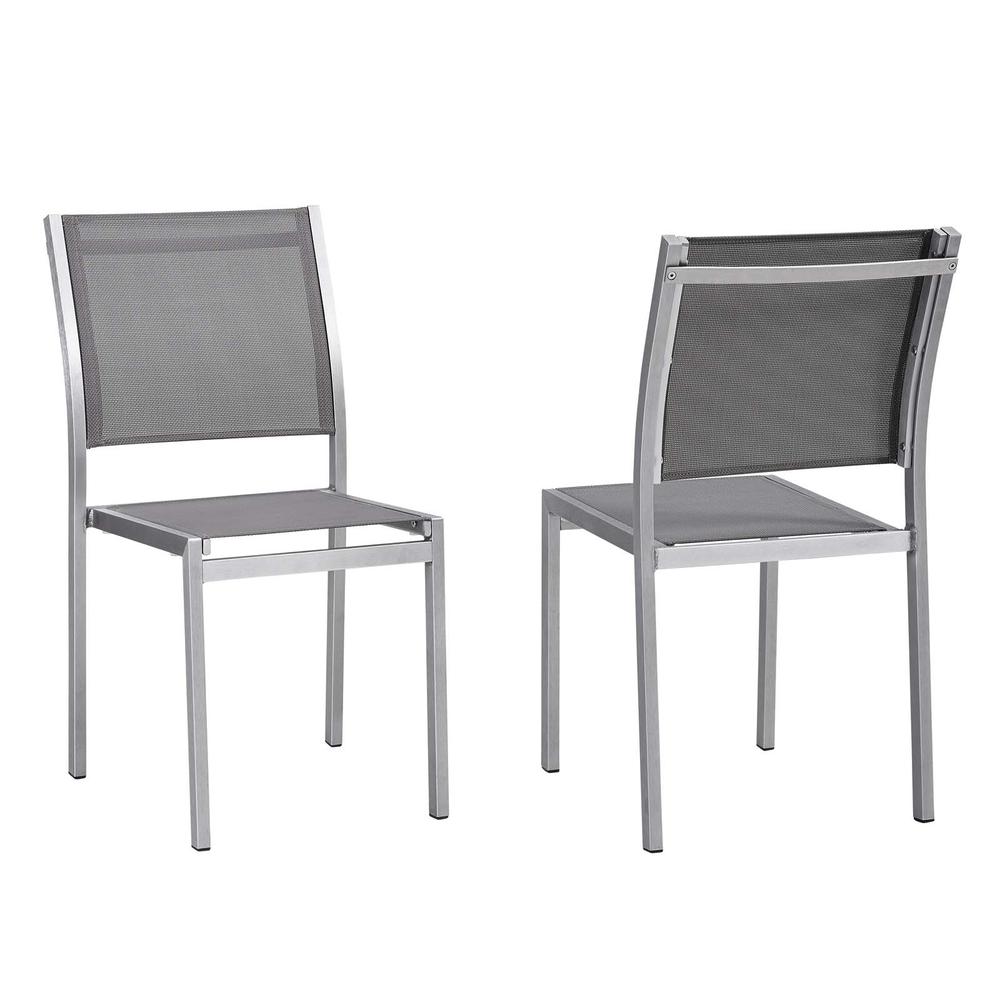 Shore Side Chair Outdoor Patio Aluminum Set of 2. The main picture.