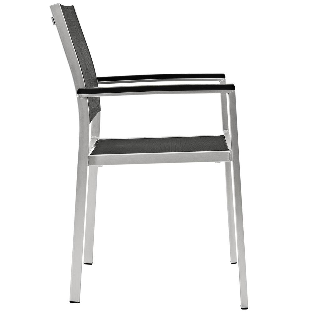 Shore Dining Chair Outdoor Patio Aluminum Set of 2. Picture 2