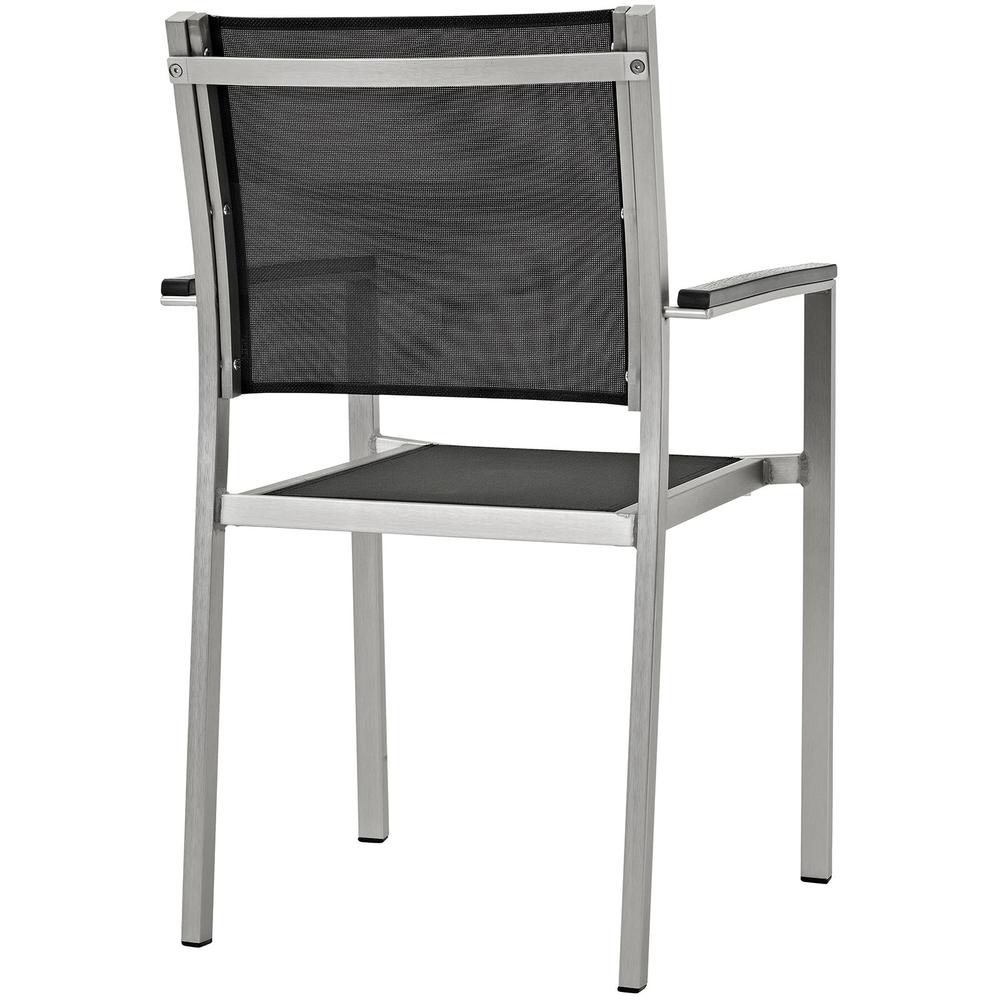 Shore Dining Chair Outdoor Patio Aluminum Set of 2. Picture 4