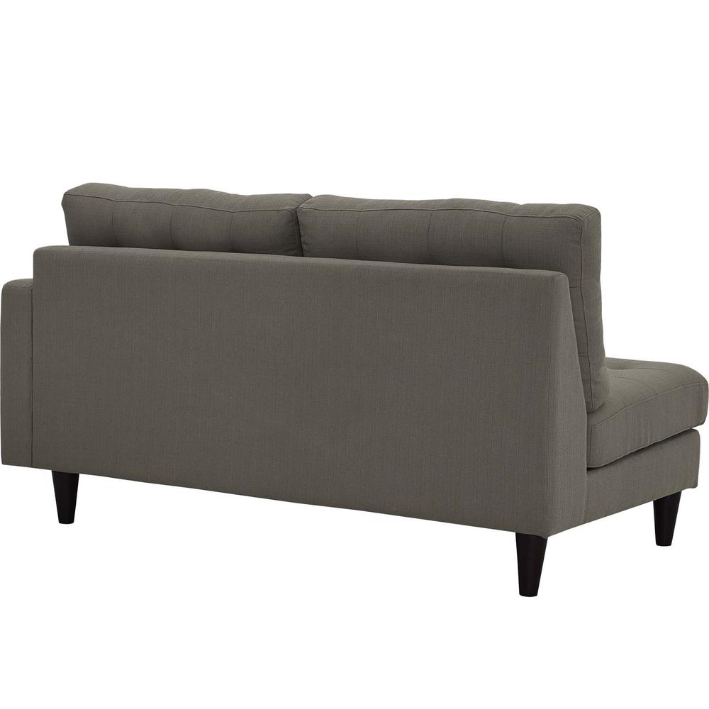 Empress Right-Facing Upholstered Fabric Loveseat. Picture 4