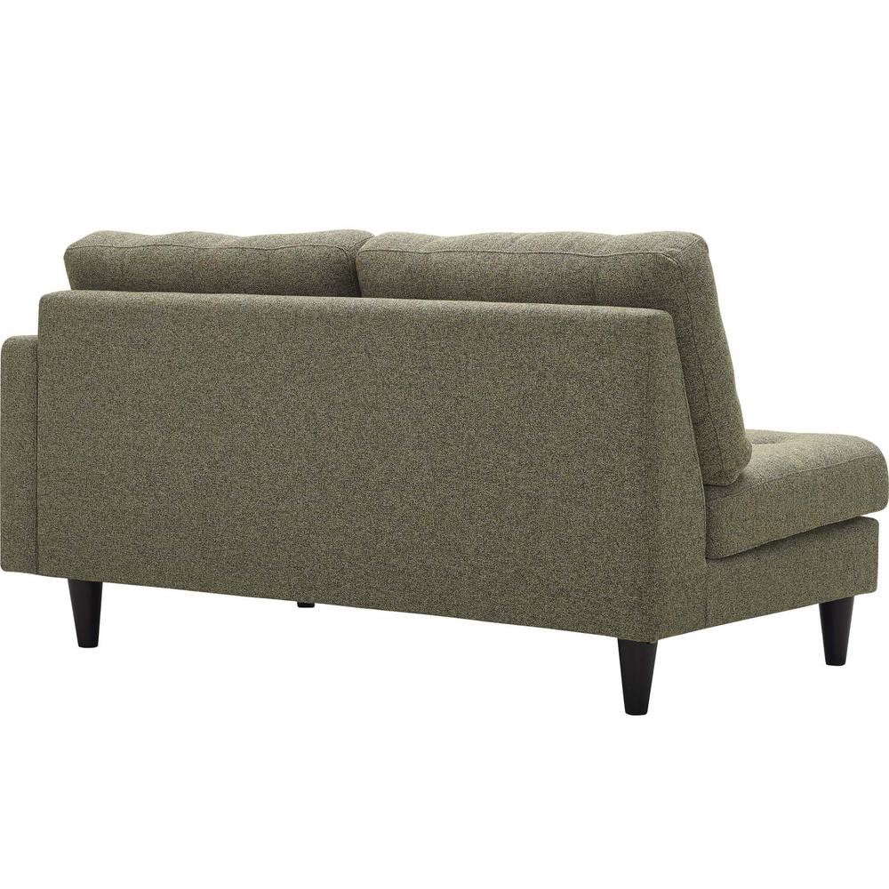 Empress Right-Facing Upholstered Fabric Loveseat. Picture 4