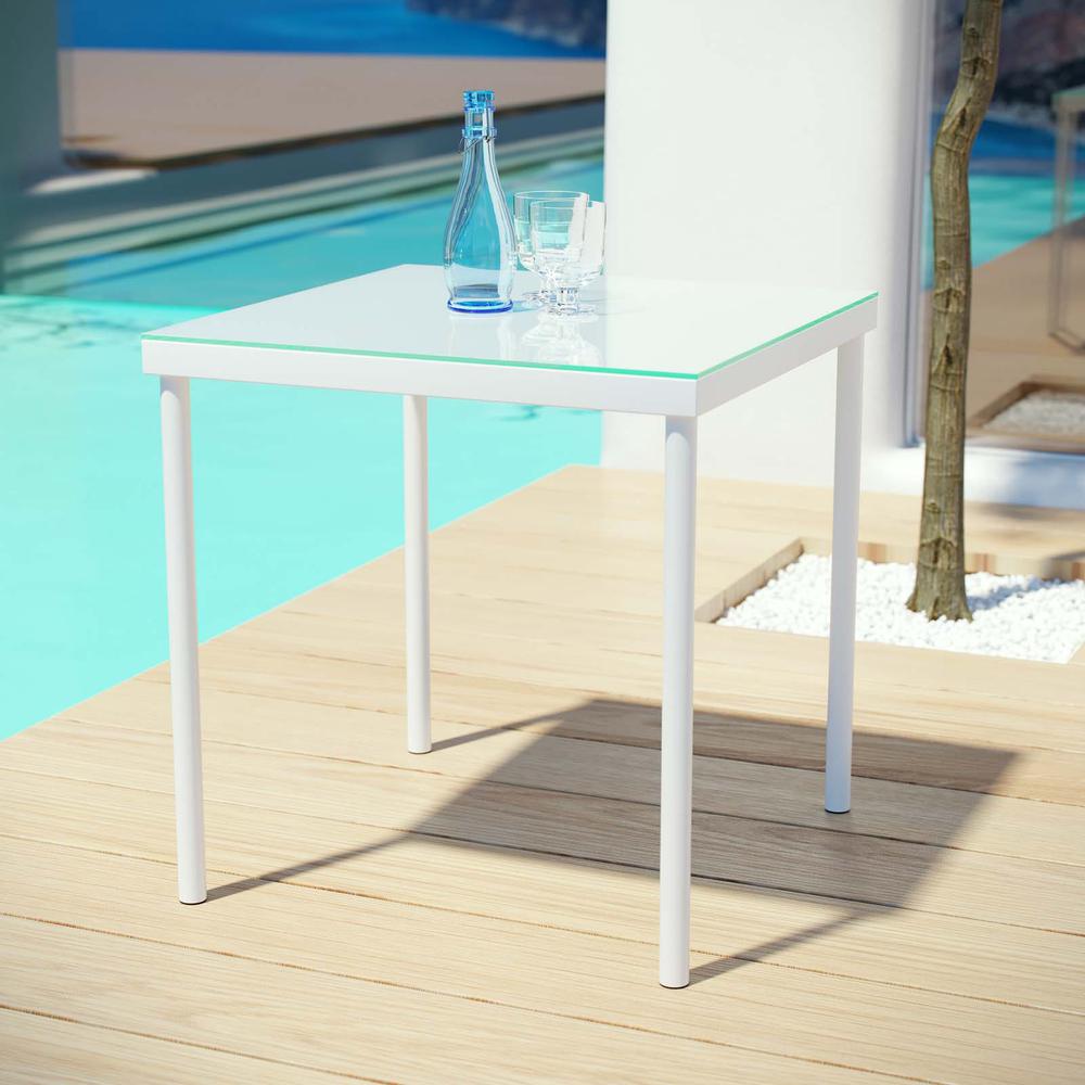 Harmony Outdoor Patio Aluminum Side Table. Picture 4