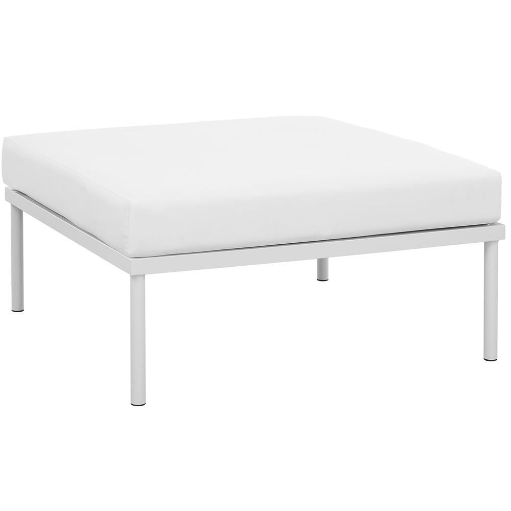 Harmony Outdoor Patio Aluminum Ottoman. Picture 1