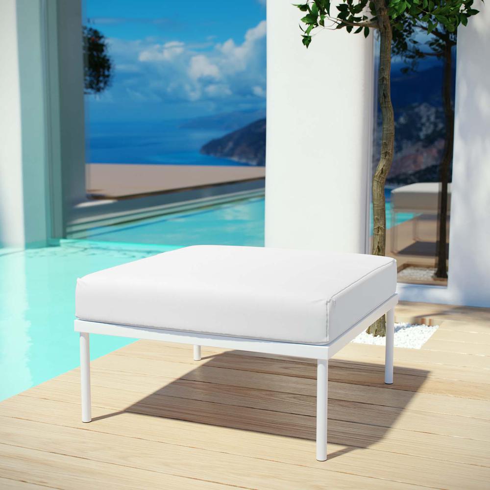 Harmony Outdoor Patio Aluminum Ottoman. Picture 5