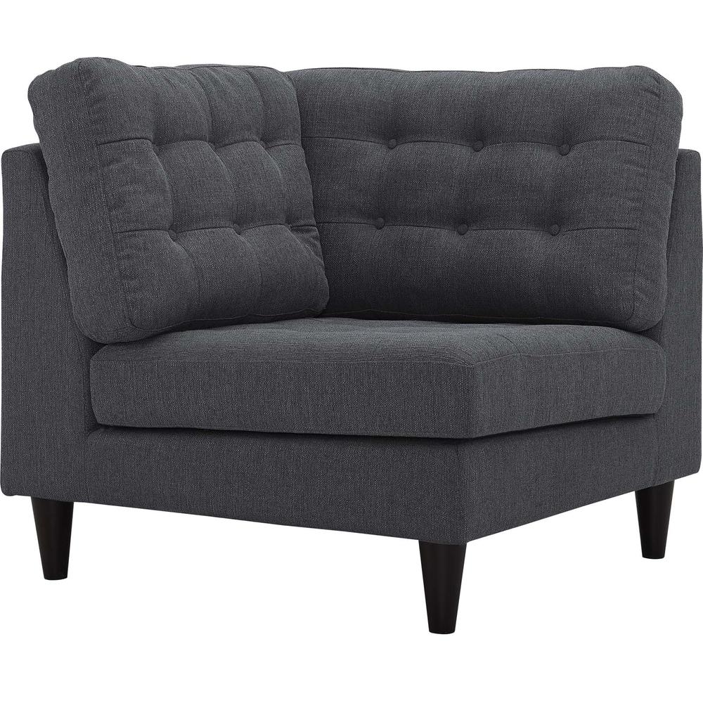 Empress Upholstered Fabric Corner Sofa. Picture 1