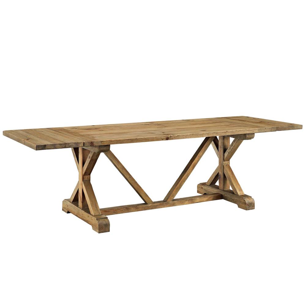 Den Extendable Wood Dining Table. Picture 1