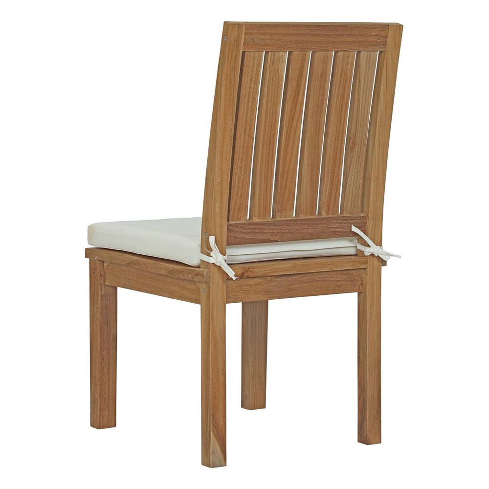 Marina Outdoor Patio Teak Dining Chair. Picture 4