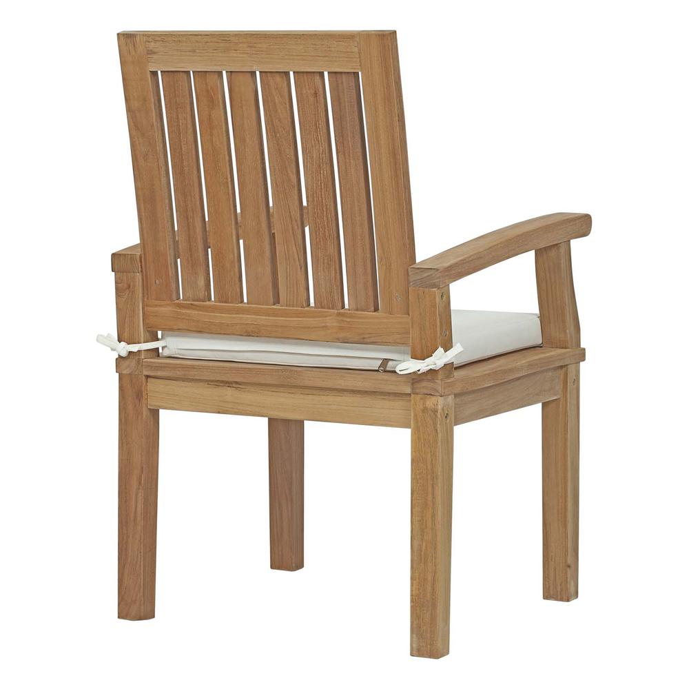 Marina Outdoor Patio Teak Dining Chair. Picture 4