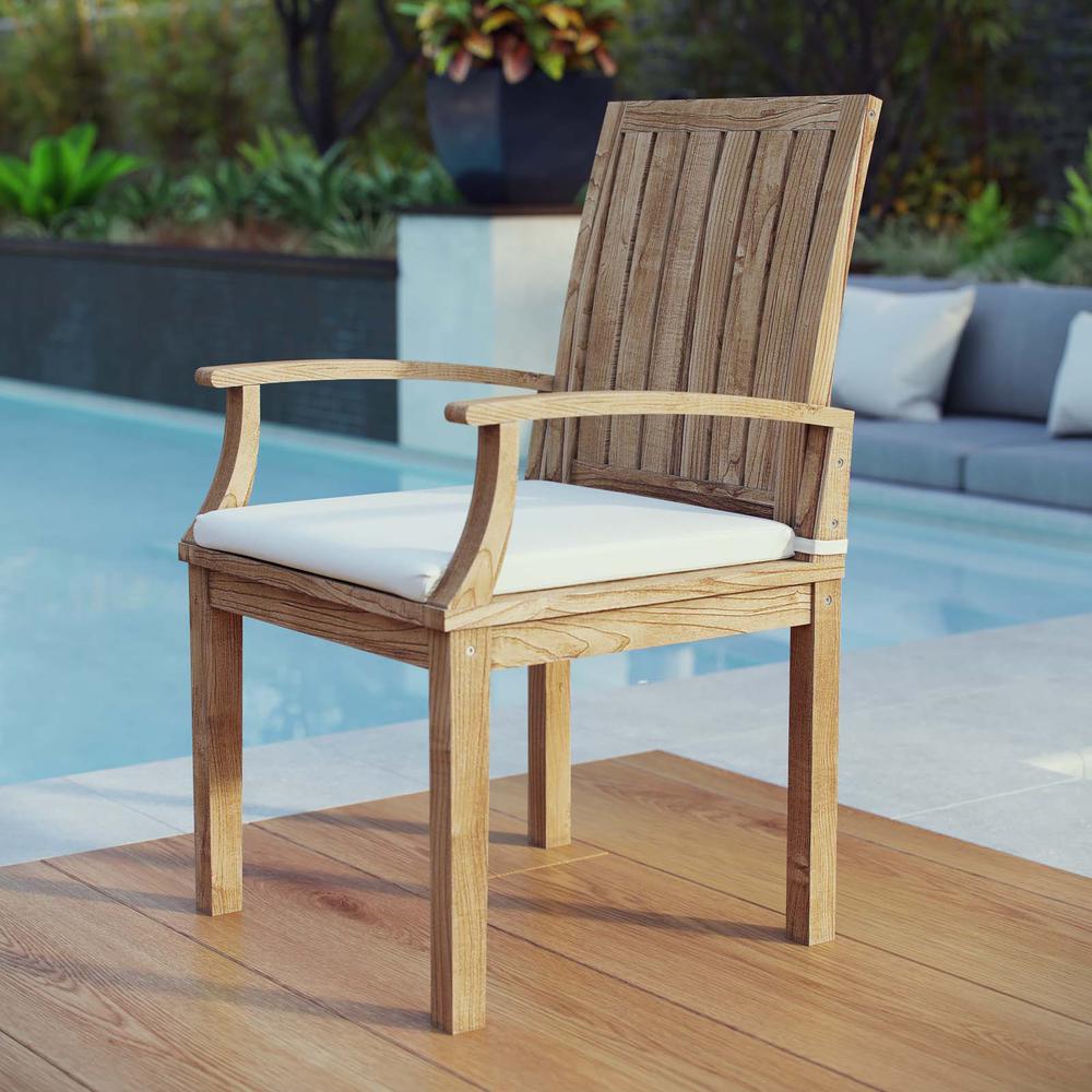 Marina Outdoor Patio Teak Dining Chair. Picture 5