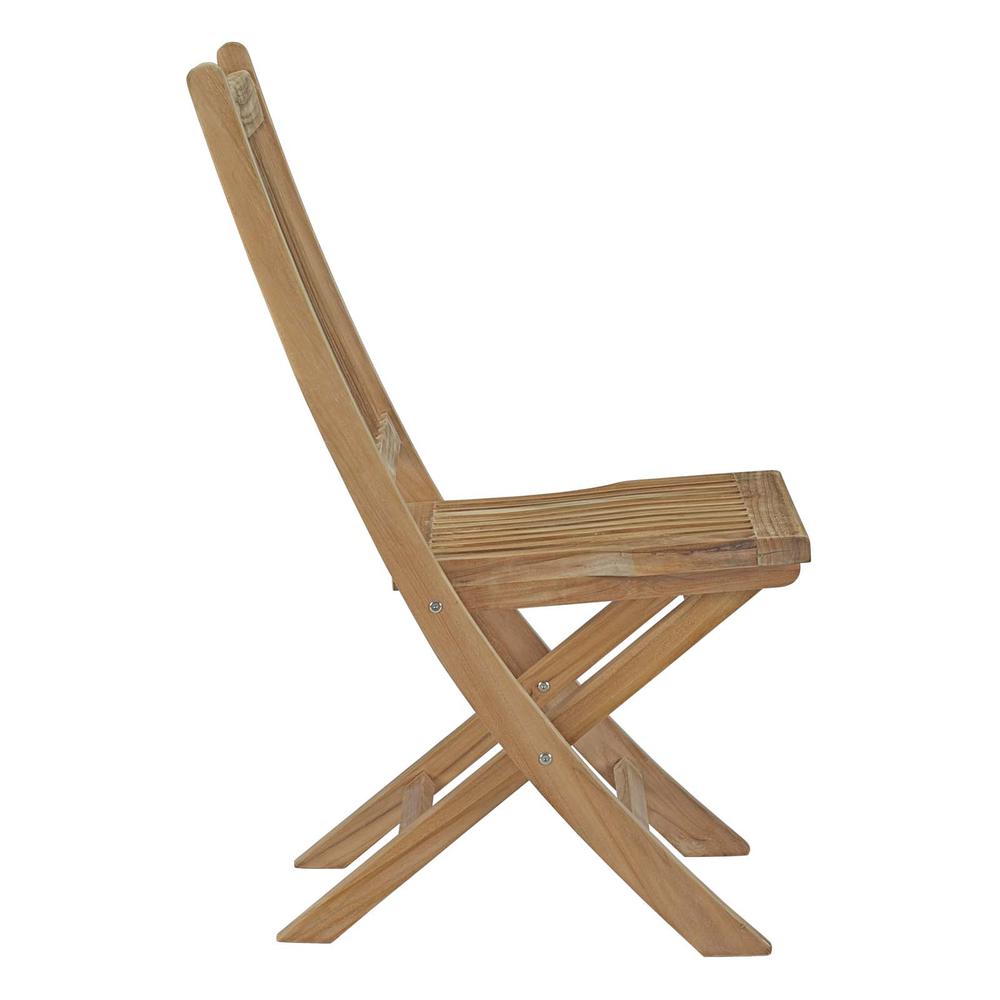 Marina Outdoor Patio Teak Folding Chair. Picture 3