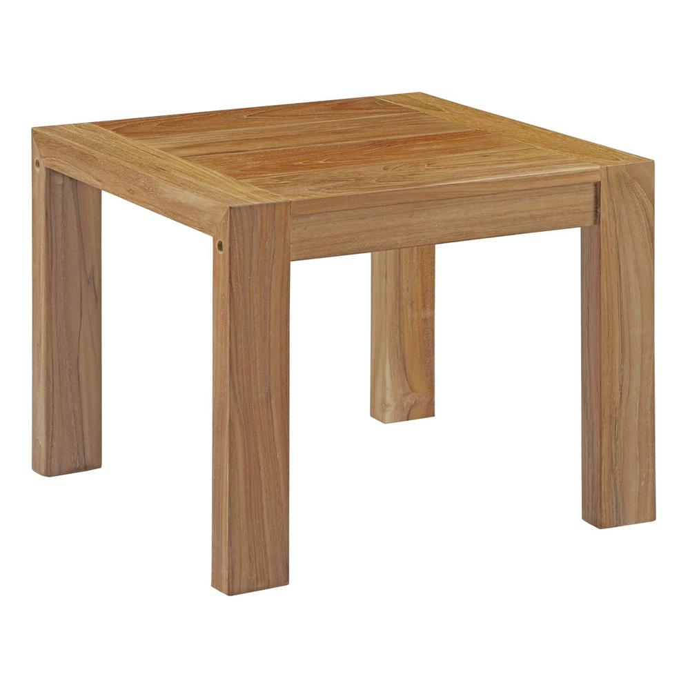 Upland Outdoor Patio Wood Side Table. Picture 2