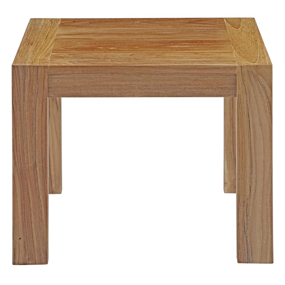 Upland Outdoor Patio Wood Side Table. Picture 3