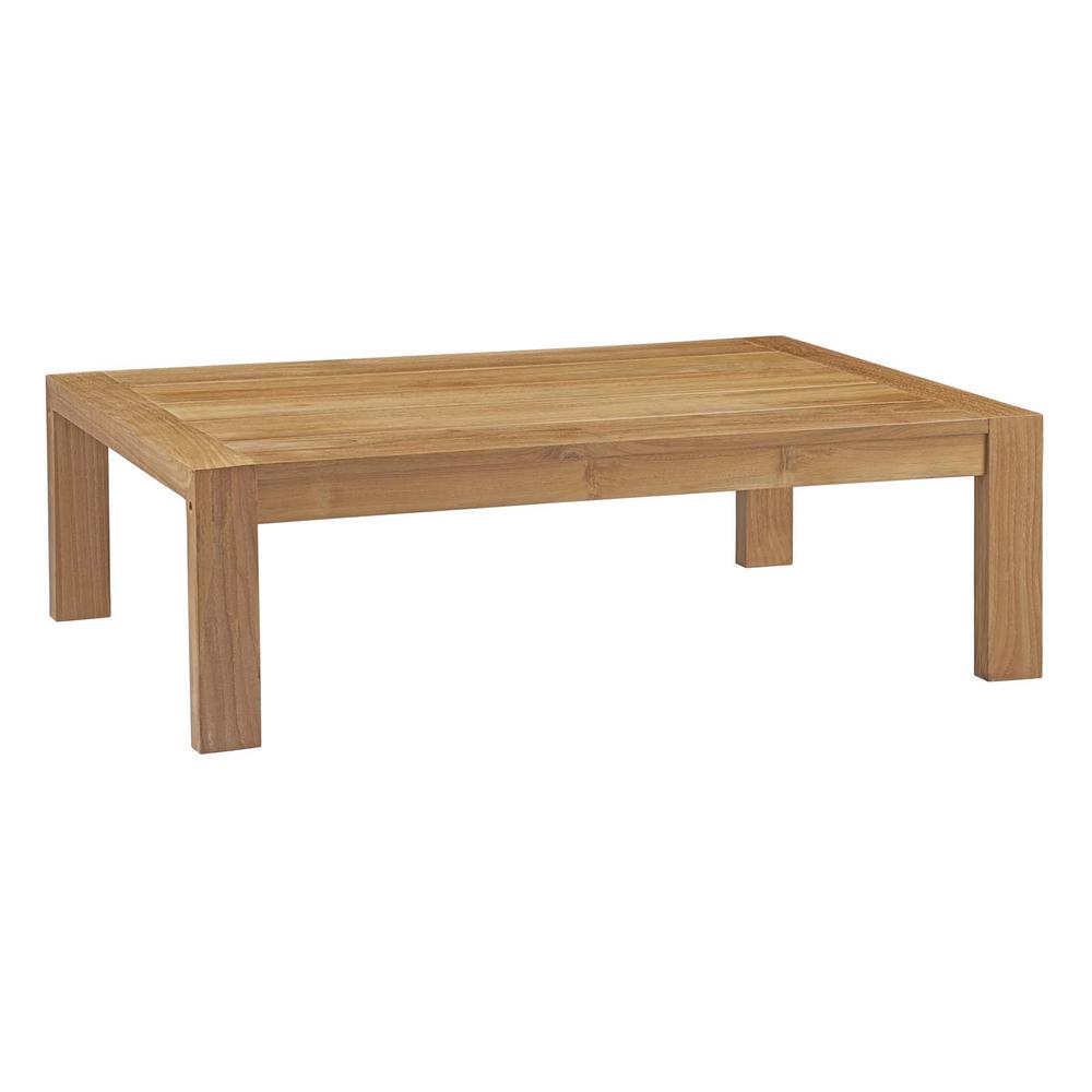 Upland Outdoor Patio Wood Coffee Table. Picture 1