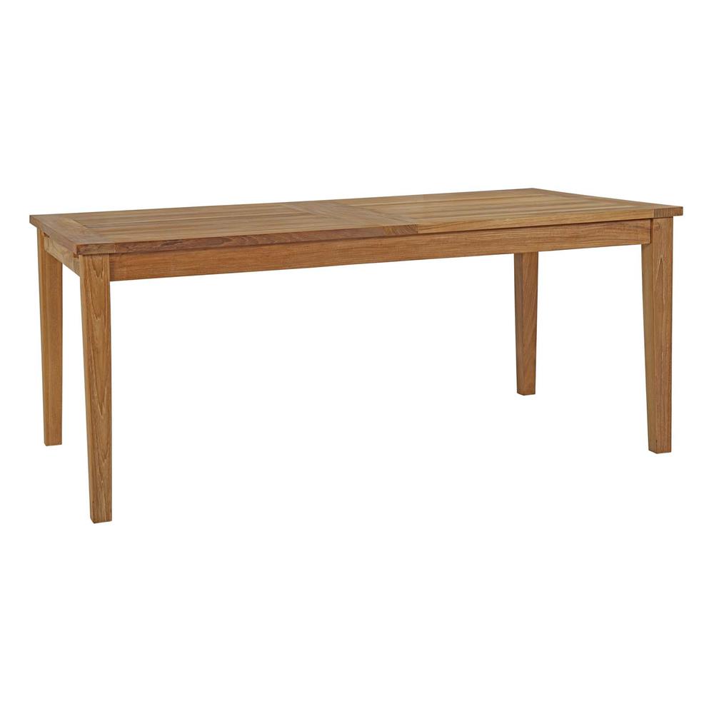 Marina Extendable Outdoor Patio Teak Dining Table. Picture 10