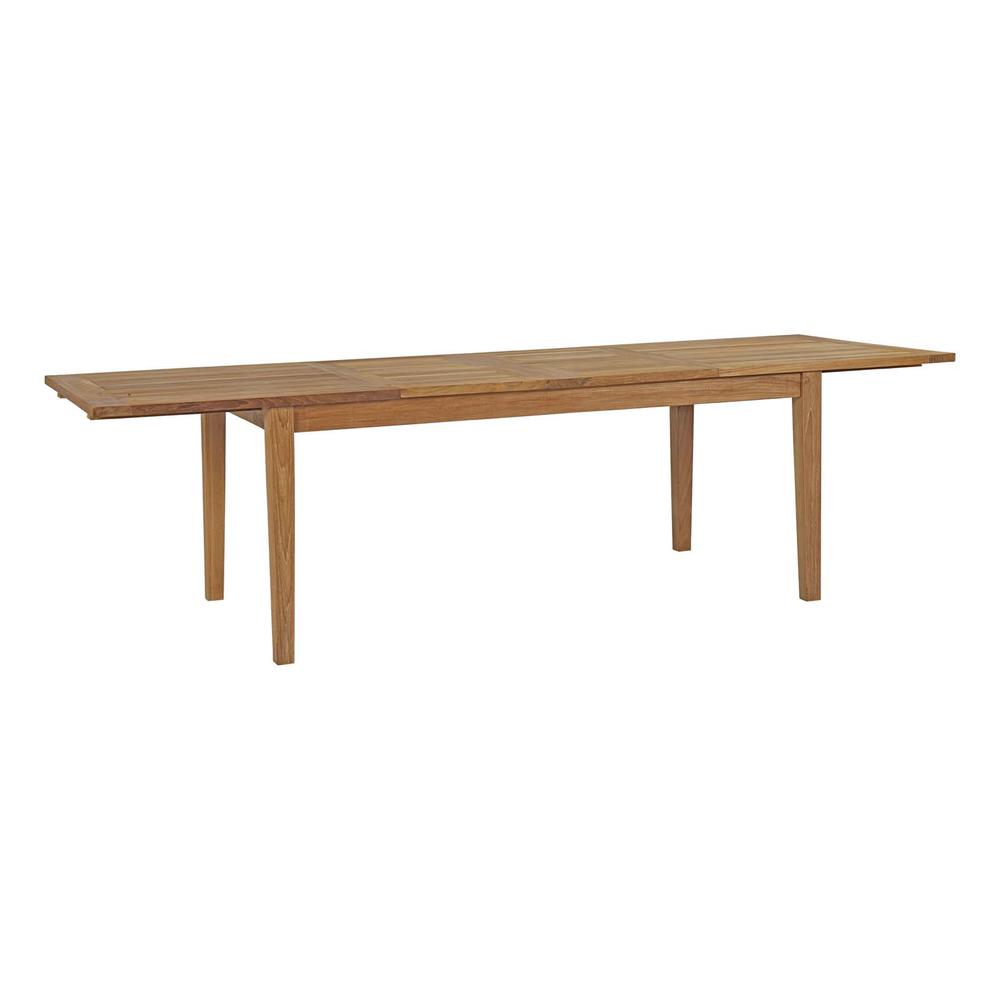 Marina Extendable Outdoor Patio Teak Dining Table. Picture 11
