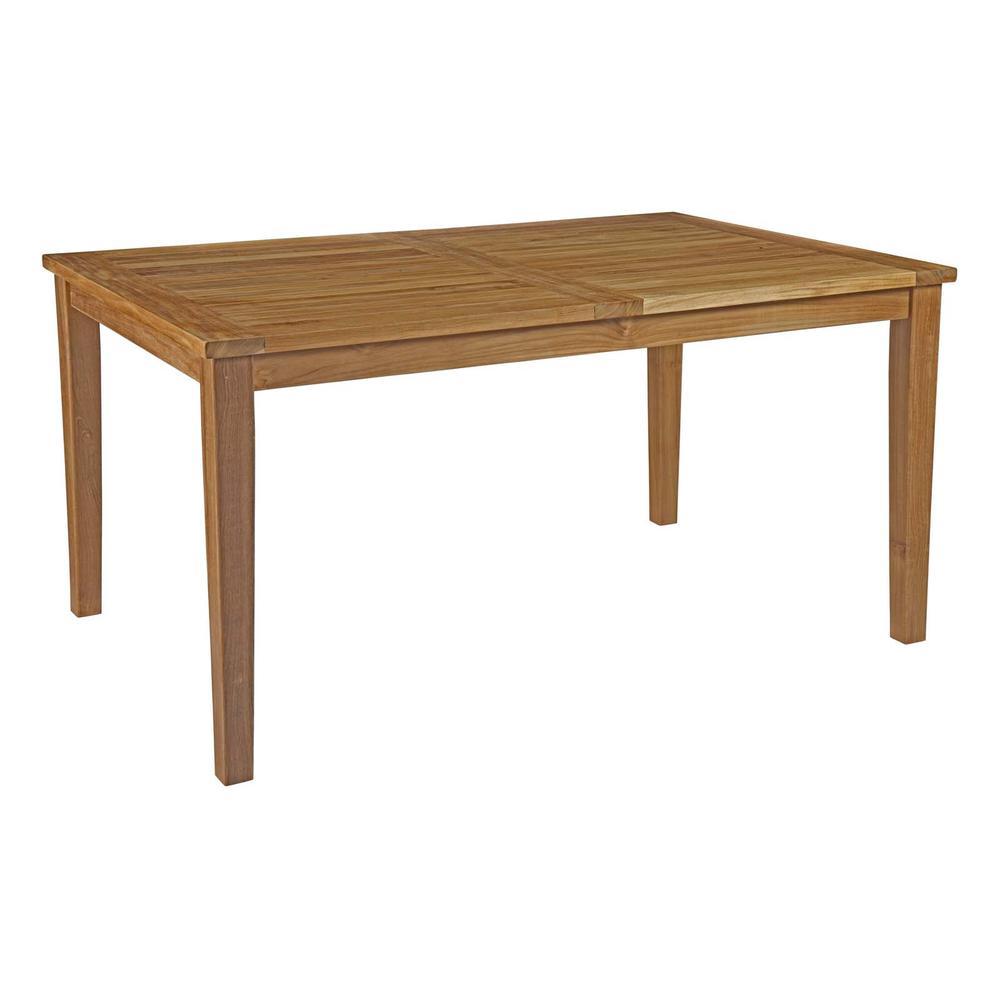 Marina Outdoor Patio Teak Dining Table. Picture 1