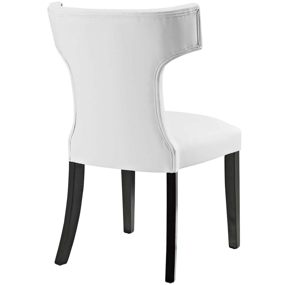 Curve Dining Side Chair Vinyl Set of 2. Picture 5