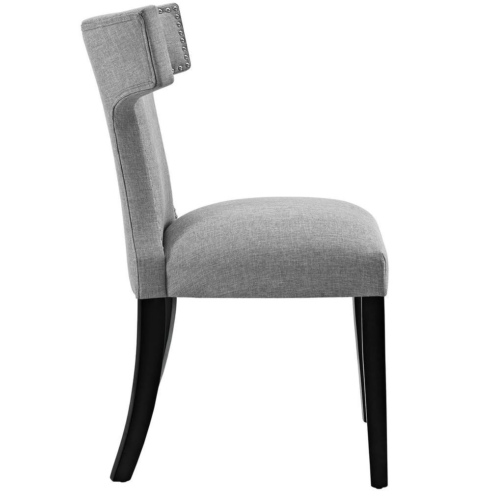 Curve Dining Side Chair Fabric Set of 2. Picture 4